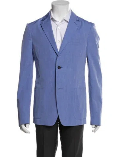 Pre-owned Prada Cotton Blazer In Blue