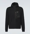 Prada Cotton-blend Jacket In Black