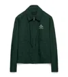Prada Cotton Blend Blouson Jacket In Billiard Green
