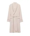 Prada Cotton Blend Robe Coat In Multi