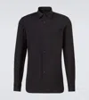 Prada Classic Cotton Poplin Slim-fit Shirt In Animal Print