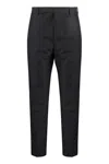 Prada Straight Tailored Pants In Black