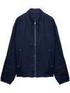 Prada Blousonjacke Aus Baumwolle In Blue