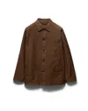 Prada Cotton Canvas Blouson Jacket In Brown