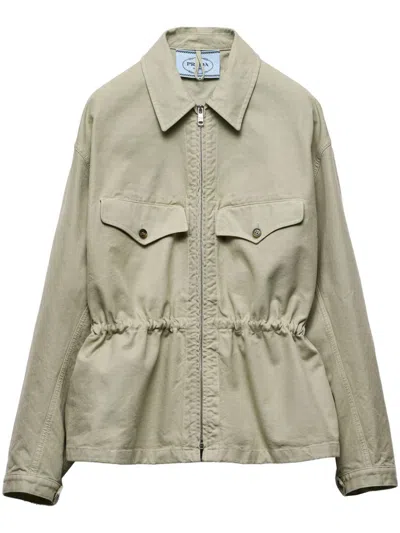 PRADA COTTON BLOUSON JACKET