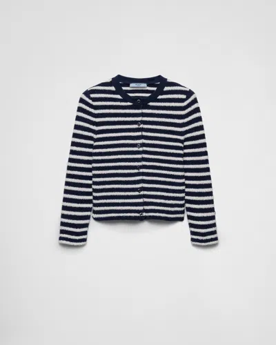 PRADA STRICKJACKE AUS BOUCLÉ-BAUMWOLLE
