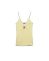Prada Cotton Bouclé Top In Neutral