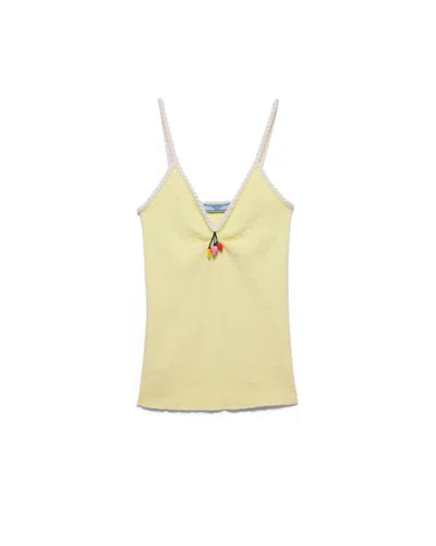 PRADA COTTON BOUCLÉ TOP
