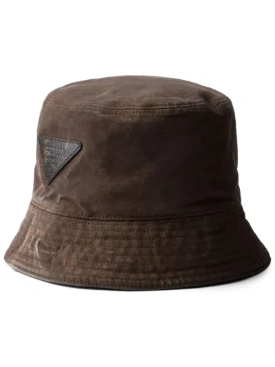 PRADA COTTON BUCKET HAT