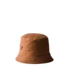 Prada Cotton Bucket Hat In Caramel Color