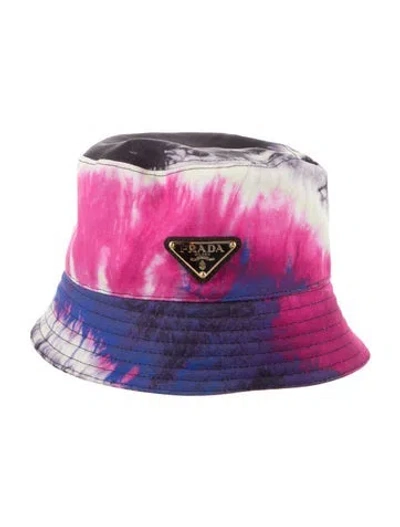 Pre-owned Prada Cotton Bucket Hat In Pink