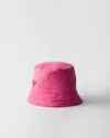 Prada Cotton Hat In Tamarind Pink