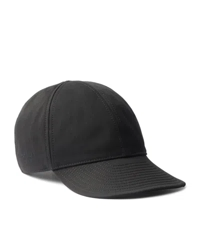 Prada Cotton Cap In Black