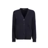 Prada Cotton Cardigan Women In Blue
