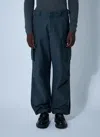 Prada Men Cotton Cargo Pants In Blue