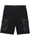 Prada Cotton Cargo Shorts In Black