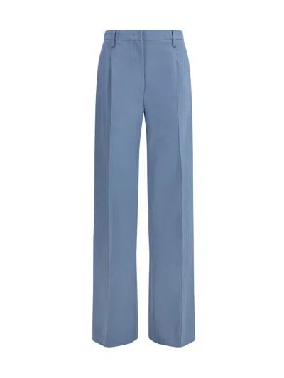 Prada Cotton Chino Pants In Blue