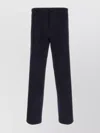 Prada Pantalone In Gabardine Nero Uomo In Black