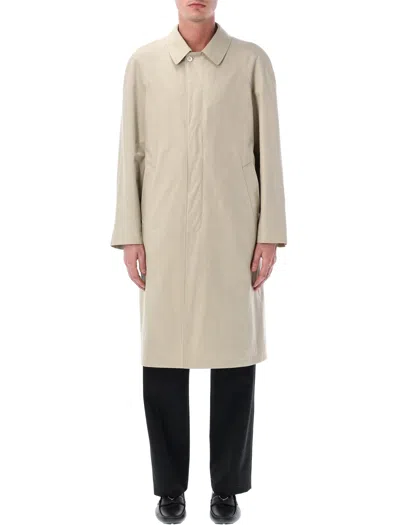 Prada Beige Cotton Classic Coat In Neutral