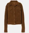 Prada Caramel-coloured Shirt Jacket In Corduroy In Beige