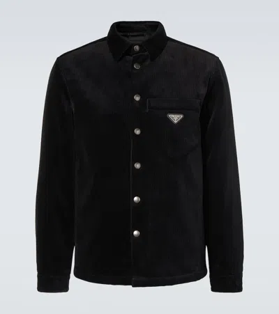 PRADA COTTON CORDUROY OVERSHIRT 