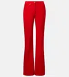 Prada Cotton Corduroy Wide-leg Pants In Red