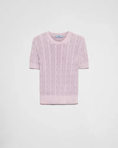 PRADA COTTON CREW-NECK SWEATER