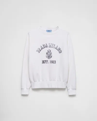 PRADA SWEATSHIRT AUS BAUMWOLLE MIT RUNDHALSAUSSCHNITT