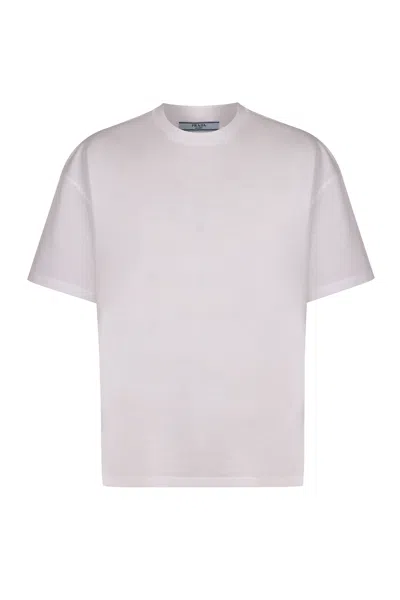 PRADA PRADA COTTON CREW-NECK T-SHIRT