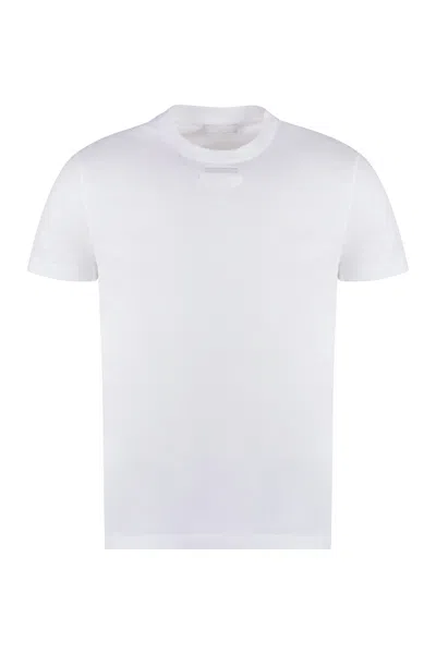 Prada Mens White Slim-fit Crew-neck Cotton T-shirts Pack Of Three Xxl In White