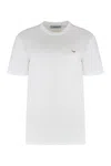 Prada Triangle Logo Cotton T-shirt In White