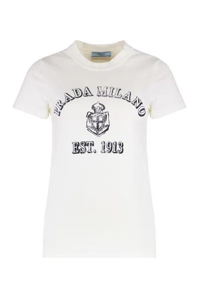Prada T-shirt In White