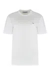Prada Triangle Logo Cotton T-shirt In White