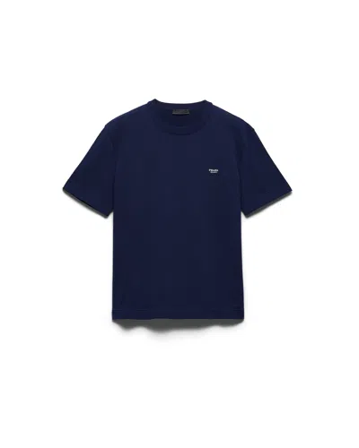 Prada Cotton Crew-neck Sweater In Multi