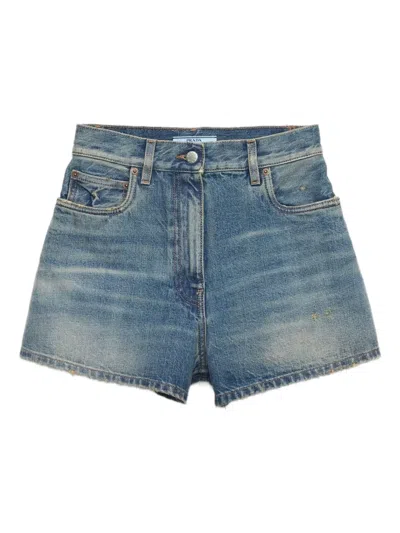 Prada Cotton Denim Shorts