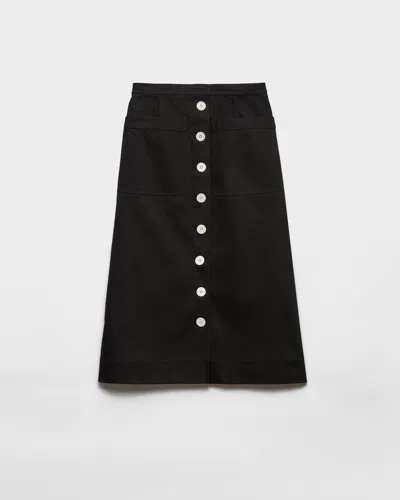 PRADA COTTON DRILL SKIRT