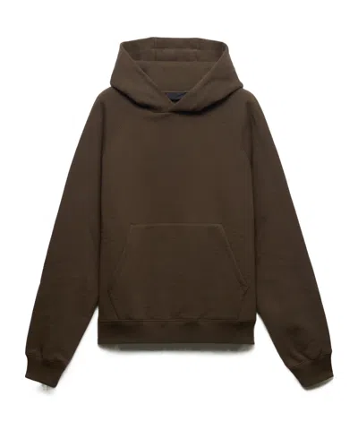 Prada Cotton Fleece Hoodie In Animal Print