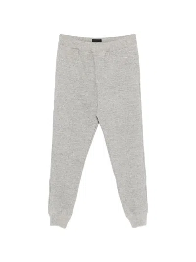 Prada Cotton Fleece Pants In Neutral