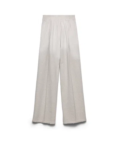 Prada Cotton Fleece Pants In Grey