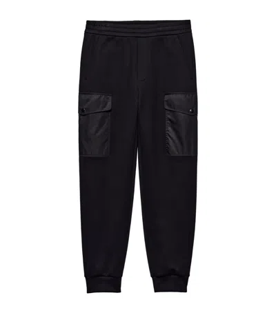 Prada Cotton-fleece Sweatpants In Black