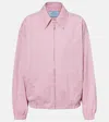 Prada Cotton Gabardine Jacket In Pink