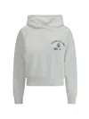Prada Women Cotton Hoodie In Bianco