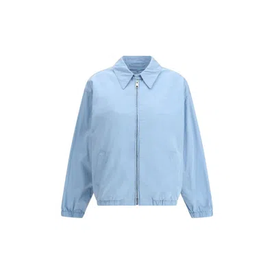 Prada Cotton Jacket In Blue