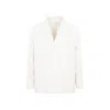 Prada Beige Double Breast Cotton Jacket In Beige