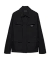 Prada Cotton Jacket In Black