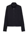 Prada Zip-up Jacket In Navy Blue
