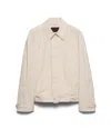 Prada Raglan-sleeve Jacket In Neutral