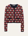 Prada Cotton Cardigan In Bleu