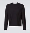 Prada Cotton Jersey Sweatshirt In Black