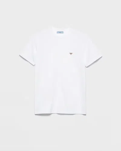 PRADA PRADA COTTON JERSEY T-SHIRT